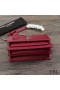 Yves Saint Laurent Medium Sunset Chain Bag In Leather Red/Silver