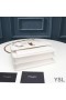 Yves Saint Laurent Medium Sunset Chain Bag In Leather White/Gold