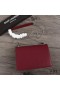 Yves Saint Laurent Medium Sunset Chain Bag In Textured Leather Burgundy/Silver