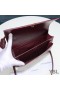 Yves Saint Laurent Medium Sunset Satchel In Smooth Leather Burgundy/Gold