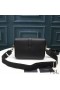 Yves Saint Laurent Medium Universite Bag In Textured Leather Black/Gold