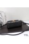 Yves Saint Laurent Mini Cassandra Top Handle Bag In Crocodile Embossed Leather Black/Gold