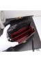 Yves Saint Laurent Mini Cassandra Top Handle Bag In Crocodile Embossed Leather Black/Gold
