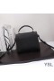 Yves Saint Laurent Mini Cassandra Top Handle Bag In Grained Leather Black/Gold