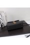 Yves Saint Laurent Mini Cassandra Top Handle Bag In Grained Leather Black/Gold