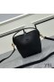 Yves Saint Laurent Mini Le 37 Bucket Bag In Shiny Leather Black