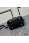 Yves Saint Laurent Mini Le 37 Bucket Bag In Shiny Leather Black