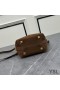 Yves Saint Laurent Mini Le 37 Bucket Bag In Suede Brown
