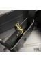 Yves Saint Laurent Mini Le 5 A 7 Hobo Bag In Smooth Leather Black/Gold