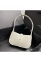 Yves Saint Laurent Mini Le 5 A 7 Hobo Bag In Smooth Leather White/Gold