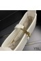 Yves Saint Laurent Mini Le 5 A 7 Hobo Bag In Smooth Leather White/Gold