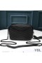 Yves Saint Laurent Mini Lou Camera Bag In Textured Matelasse Leather Black