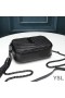 Yves Saint Laurent Mini Lou Camera Bag In Textured Matelasse Leather Black