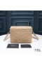 Yves Saint Laurent Mini Loulou Toy Bag In Y Matelasse Leather Apricot/Gold