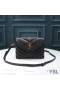 Yves Saint Laurent Mini Loulou Toy Bag In Y Matelasse Leather Black/Gold