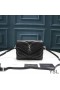 Yves Saint Laurent Mini Loulou Toy Bag In Y Matelasse Leather Black/Silver