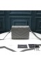 Yves Saint Laurent Mini Loulou Toy Bag In Y Matelasse Leather Sky Blue/Silver
