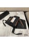 Yves Saint Laurent Monogram 3 Folding Mini Umbrella Black