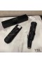 Yves Saint Laurent Monogram 3 Folding Mini Umbrella Black