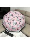 Yves Saint Laurent Monogram 3 Folding Mini Umbrella Pink