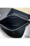 Yves Saint Laurent Monogram Card Case In Grained Matelasse Leather Black