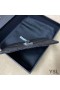 Yves Saint Laurent Monogram Card Case In Grained Matelasse Leather Black/Silver