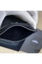Yves Saint Laurent Monogram Card Case In Grained Matelasse Leather Black/Silver
