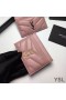Yves Saint Laurent Monogram Card Case In Matelasse Lambskin Pink/Gold