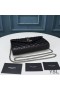 Yves Saint Laurent Monogram Chain Wallet In Mixed Grained Matelasse Leather Black/Silver