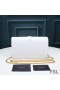 Yves Saint Laurent Monogram Chain Wallet In Mixed Grained Matelasse Leather White/Gold