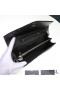 Yves Saint Laurent Monogram Chain Wallet In Textured Matelasse Leather Black/Gold