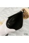 Yves Saint Laurent Monogram Clutch In Matelasse Leather Black/Silver