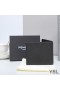Yves Saint Laurent Monogram East/West Wallet In Grained Leather Black