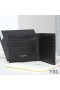 Yves Saint Laurent Monogram East/West Wallet In Grained Leather Black