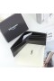 Yves Saint Laurent Monogram East/West Wallet In Grained Leather Black