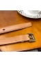 Yves Saint Laurent Monogram Narrow Belt With Square Buckle In Nappa Leather Brown/Silver