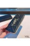 Yves Saint Laurent Monogram iPhone Case In Matelasse Lambskin Black/Silver