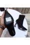 Yves Saint Laurent Opyum Ankle Boots In Smooth Leather With Black Heel Black