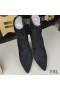 Yves Saint Laurent Opyum Ankle Boots In Suede With Bronze Snake Heel Black