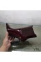 Yves Saint Laurent Opyum Booties In Patent Leather with Black Heel Burgundy