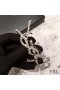 Yves Saint Laurent Opyum Brooch In Bamboo Metal Silver