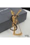 Yves Saint Laurent Opyum Brooch In Bamboo Metal and Enamel Gold