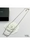 Yves Saint Laurent Opyum Charm Necklace In Metal Silver