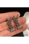 Yves Saint Laurent Opyum Earrings In Berber Metal Silver