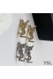 Yves Saint Laurent Opyum Earrings In Metal and Crystal