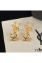 Yves Saint Laurent Opyum Earrings In Stars Metal Gold
