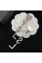 Yves Saint Laurent Opyum Heart Earrings In Metal And Crystal Silver