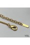 Yves Saint Laurent Opyum Heart Necklace In Metal and Crystal Gold
