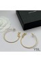 Yves Saint Laurent Opyum Hoop Earrings In Metal Gold