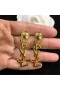 Yves Saint Laurent Opyum Pendant Earrings In Metal Gold
